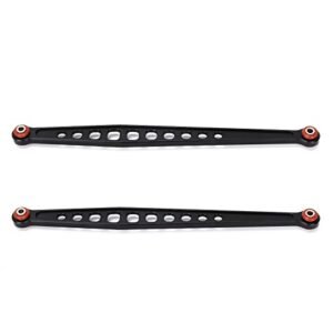 RCAWD Alloy Rear Upper Suspension Link 4x206mm 2pcs Upgrade Parts for Reef Racer RC Boat 1/7 UDR Unlimited Desert Racer 85086 4 Black