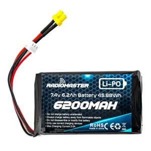SPEEDY BEE Radiomaster 2S 7.4V 6200mAh Lipo Battery for RC Lazy Bee Plans RadioMaster Boxer TX16S Series