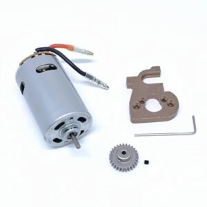KingVal Legendary RC Car Replacement Parts 550 Motor with Mount and 27T Gear for WLtoys 124019 124018 144001