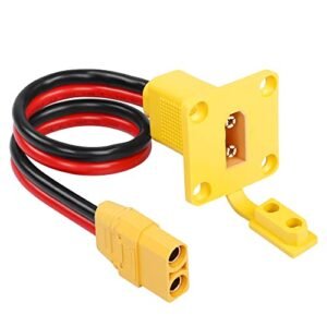 CERRXIAN 1ft 10AWG XT90 Male to Female Mount Panel Cable for Immersion RC Lipo Battery FPV Drone