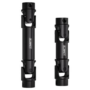 GLOBACT Stainless Steel Center Drive Shaft for 1/18 RC Crawler TRX4M Upgrades Accessories Black 2Pcs at Tjs Rc Hobbies