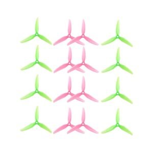 Hobby Time RC Great Falls MT HQProp Ethix S3 Watermelon 16pcs 5.1 Inch FPV Racing Drone Propellers Poly Carbonate Tri Blade 5mm Shaft Hole