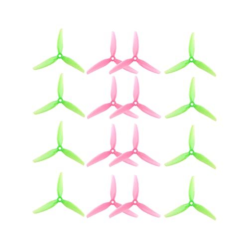 Hobby Time RC Great Falls MT HQProp Ethix S3 Watermelon 16pcs 5.1 Inch FPV Racing Drone Propellers Poly Carbonate Tri Blade 5mm Shaft Hole