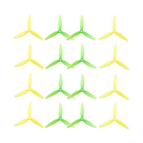 HQProp Ethix S4 16pcs 5 Inch Tri Blade Propellers for Aviation Jets RC Drones More Punch Thrust Durable Poly Carbonate FPV Racing Props