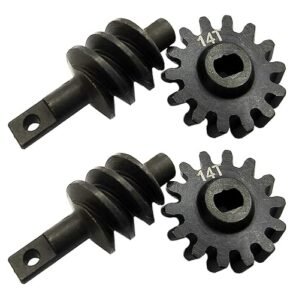 HOPLEX 14T Steel Axle Differentials Gear for MCD RC Truck Axial SCX24 AXI90081 AXI00001 AXI00002 AXI00005 AXI00006 1/24 RC Crawler Truck Car Upgrades 2PCS