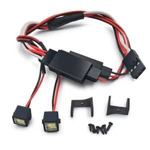 MORLORDY RC Underglow Lights LED White Square Spotlight for 1/24 RC Crawler Car SCX24 Upgrades C10 JLU B17 Gladiator Accessories