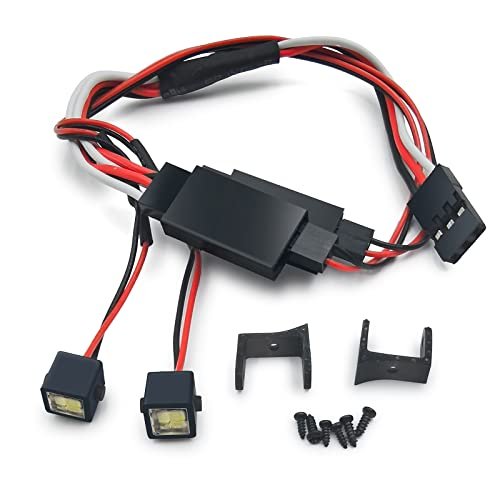 MORLORDY RC Underglow Lights LED White Square Spotlight for 1/24 RC Crawler Car SCX24 Upgrades C10 JLU B17 Gladiator Accessories