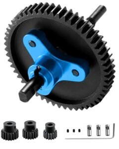 Rcarmumb RC Upgrades Part for 1/10 Slash 4X4 VXL Stampede 4X4 VXL Rustler 4X4 VXL Hardened Steel Slipper Clutch Eliminator 54T Spur Gear with Pinions Gears Set 15T 17T 19T 6878 Navy Blue Perfect for Mikey's RC Plane Plans
