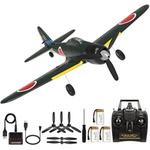 Sky Ace RC Zero Fighter 4 Channel RTF Airplane with 6 Axis Gyro for Adults and Kids