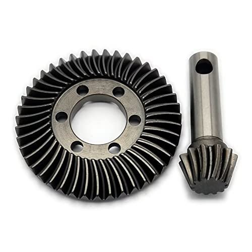 Axial 1 6 SCX6 Hard Chrome Steel Spiral Cut Differential Ring and Pinion Gear 43 12T AXI252007 for Cut and Shut RC Tires