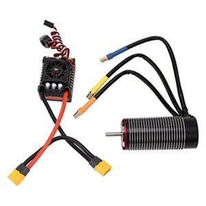 Qinlorgo 4092 1450KV Brushless Motor with 150A ESC Combo for 1/7 1/8 Scale RC Cars