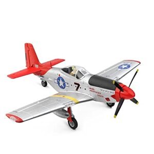 RoofWorld XK A280 P 51 Mustang 3D Printed RC Wing 2.4Ghz 4CH 6 Axis Gyro Remote Control Airplane with LED Searchlight