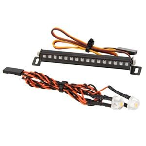 MEUS RACING TRX4M Roof Light Bar Headlights Kit 16 Beads 8 Light Modes RC Car Body Kit for MEUS TRX4M Ripper Body 1/18 Scale Upgrade Parts