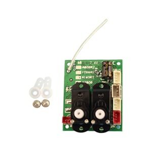 KingVal Replacement Receiver Board with 2PCS Steering Arm for DLG RC Glider Plans Compatible with WLtoys XK A280 RC Airplane