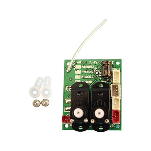 KingVal Replacement Receiver Board with 2PCS Steering Arm for DLG RC Glider Plans Compatible with WLtoys XK A280 RC Airplane