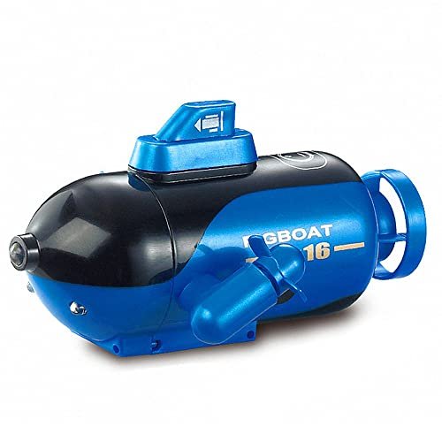 GoolRC Mini Yellow RC Submarine 4 Channel Remote Control Toy with USB Rechargeable Battery