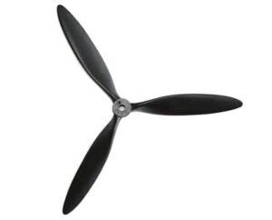 ZHIPAIJI 3 Blade 13x7x3 Airplane Propeller for Dynam Meteor RC Jet and Other Model Airplanes Black