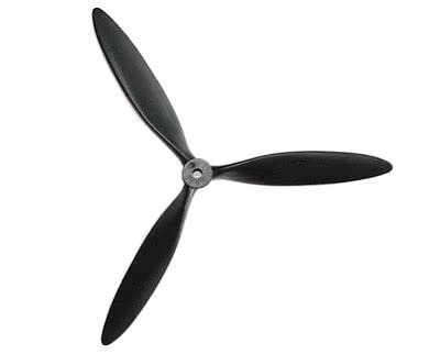 ZHIPAIJI 3 Blade 13x7x3 Airplane Propeller for Dynam Meteor RC Jet and Other Model Airplanes Black