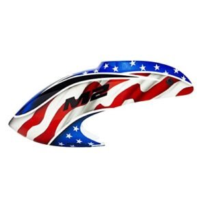 MICROHELI Airbrush Fiberglass USA Flag Canopy for OMP Hoppy M2 EVO MK2 Available at RC Willey Locations USA