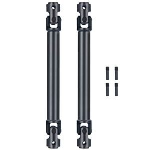 WEFEINO 2Pcs Steel RC Center Drive Shaft Driveshaft Upgrade Parts for 1/10 Redcat GEN8 RC Crawler Car