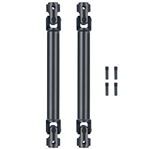 WEFEINO 2Pcs Steel RC Center Drive Shaft Driveshaft Upgrade Parts for RC Akula Submarine and 1/10 Redcat GEN8 RC Crawler Car