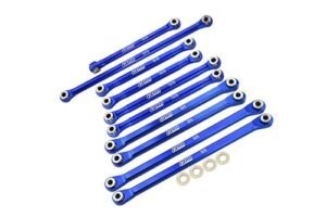 Exceed RC Nitro Buggy Parts Axial 1 18 UTB18 Capra 4WD Unlimited Trail Buggy Upgrade Aluminum 7075 T6 Front Rear Chassis Links Steering Link Rod Blue