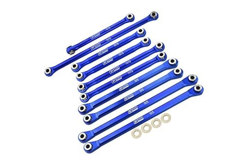 Exceed RC Nitro Buggy Parts Axial 1 18 UTB18 Capra 4WD Unlimited Trail Buggy Upgrade Aluminum 7075 T6 Front Rear Chassis Links Steering Link Rod Blue