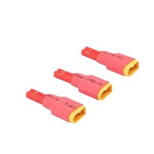 Wmzjnljy 3pcs XT30 Male to JST Wireless Connector Adapter for RC Power Supply W22 3