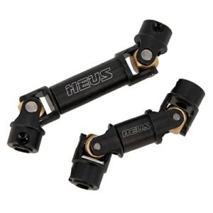 MEUS RACING TRX4M Driveshaft Set Front Rear Center Upgrade for Defender RC Truck 1/18 Scale RC Crawler Black