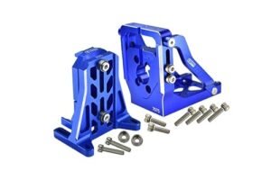 GPM Aluminum 7075 T6 Quick Release Motor Base and Mount for Rampage RC Truck 1 5 X Maxx 6S 8S Monster Truck Blue