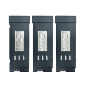 PUOO 3PCS 3 7V 500mAh Lithium Battery Compatible with E58 S168 JY019 Quadcopter Remote Control Drone