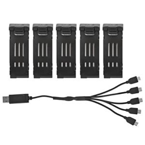 VBESTLIFE RC Motorcycle 1 5 Drone Battery and Charger Cable Combo Set 3.7V 1200mAH Lithium Battery with 5 in 1 Charger Cable