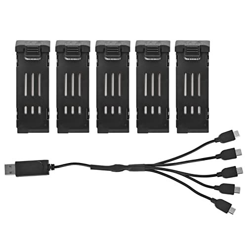 VBESTLIFE RC Motorcycle 1 5 Drone Battery and Charger Cable Combo Set 3.7V 1200mAH Lithium Battery with 5 in 1 Charger Cable