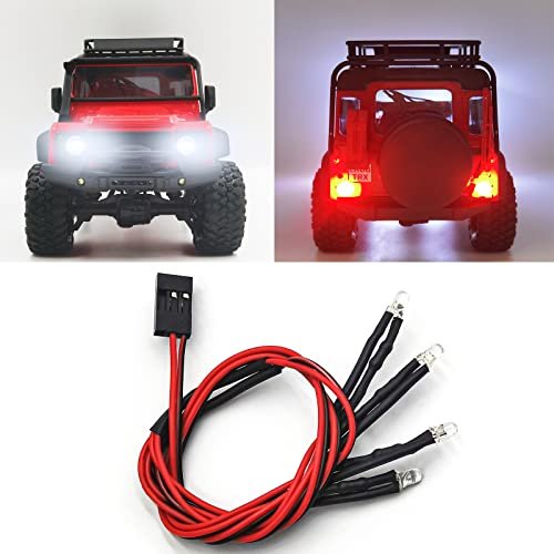 Benedict Harry LED Lights Kit for 1/18 RC Crawler TRX4M Upgrade Perfect for RC Lawn Care Enthusiasts
