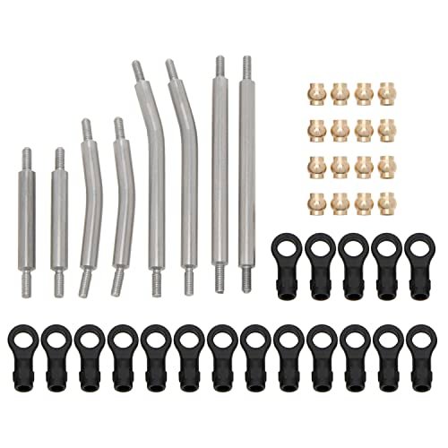 MEUS RACING High Clearance Links Kit for Cutlass RC Car Traxxas TRX4M Defender Bronco 1/18 Scale Upgrade Parts Silver