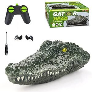 AquaZoom RC Alligator Head Boat Remote Control Water Toy for Pools Lakes and Water Parks