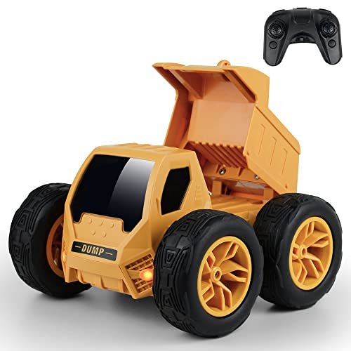 Cheerwing 2.4G RC Dump Truck with 360° Tumbling and Lights Construction Engineering Vehicle Toy for Kids Boys Available at Florence RC Hobbies Florence KY
