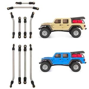 MEUS Racing SCX24 High Clearance Chassis Links Steering Links Set 10pcs for 155mm Wheelbase RC Body Gladiator AXI00005 1/24 RC Crawler Car