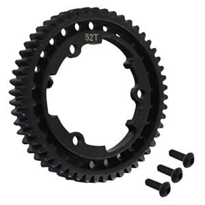 Vgoohobby Steel 52T Spur Gear M1 Mod Compatible with 1 5 Scale RC Trucks Traxxas X Maxx E Revo XO 1