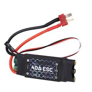 Zagi RC Wing 40A Brushless ESC Electric Speed Controller with 5V 3A BEC for 2S to 4S RC Drones and Fixed Wing Aircraft