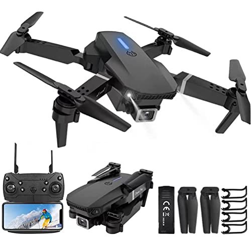 INSFEEL RC F 14 Plane Mini Drone with 1080P HD Camera WiFi FPV Live Video Foldable UAV for Adults and Teenagers