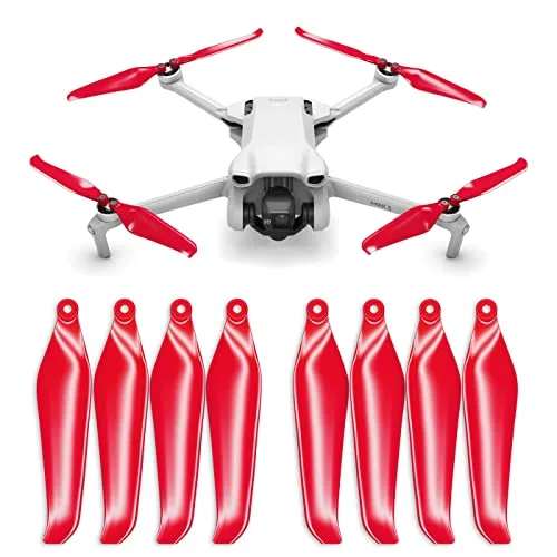 Master Airscrew Stealth Propellers Red Set for 3 4 Scale RC Plane DJI Mini 3 4 Propellers