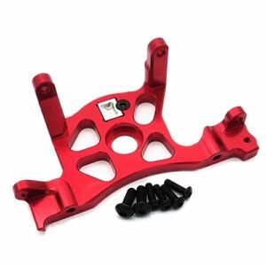 Traxxas Aluminum Motor Mount Rear Spur Gear Cover Red for Ford Fiesta RC Body 4x4 LCG Chassis Slash Rustler Rally 7460 7460X