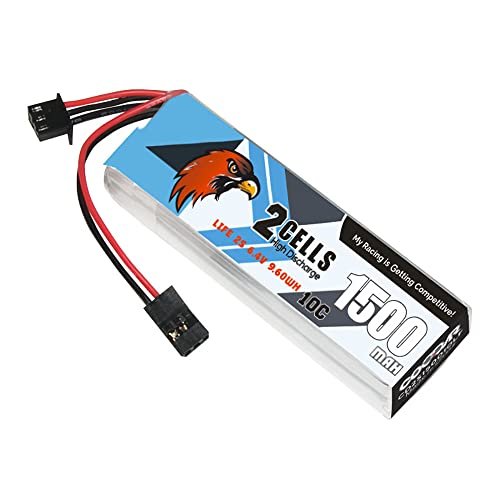 CODDAR 1500mAh 2S 6.4V 10C LiPo Battery with JR Connector for Sanwa M12 RS MT46 CD2S150010LF