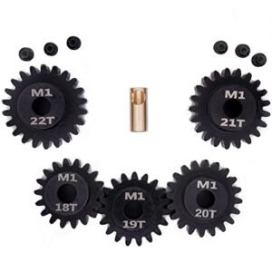 Heng Long 1 4 Scale RC Tiger 1 Mod 1 Pinion Gear Set 5mm Shaft 18T 19T 20T 21T 22T