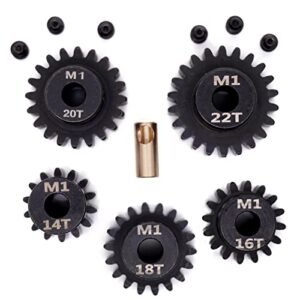 ProLine RC M1 Shocks Mod 1 Pinion Gear Set 5mm Shaft 14T 16T 18T 20T 22T