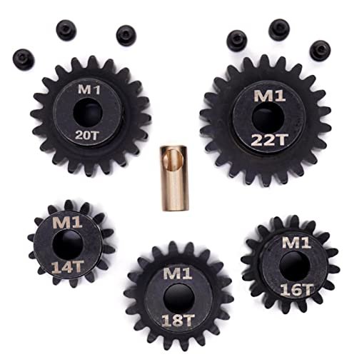 ProLine RC M1 Shocks Mod 1 Pinion Gear Set 5mm Shaft 14T 16T 18T 20T 22T