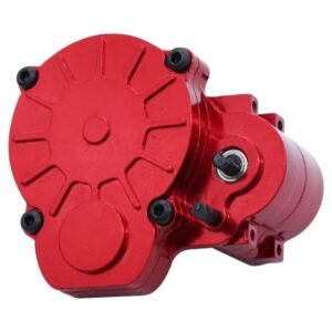 FMS FCX24 1/24 RC Crawler Complete Metal Transmission Gearbox with Gear Upgrade Parts Red Perfect for RC Parts Organizer