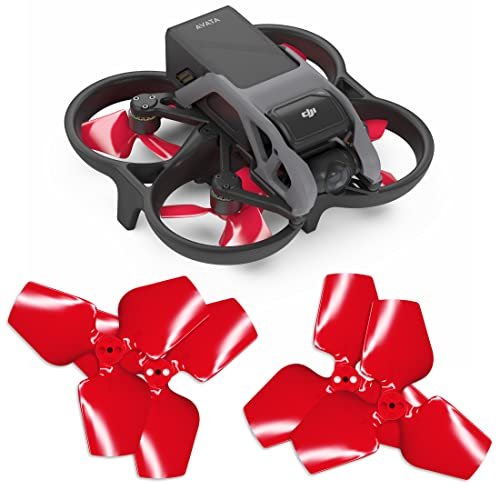 Master Airscrew 3 Blade RC Boats Propellers for DJI Avata Red 4 Pack