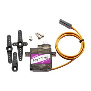 Iiunius 10pcs MG 90S 12g Metal Gear Micro Servos for 8 ch Blitzrcworks Super F4U Corsair V2 RC Warbird Airplane and Other RC Models